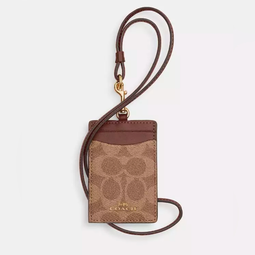 NWT Coach Signature ID Lanyard